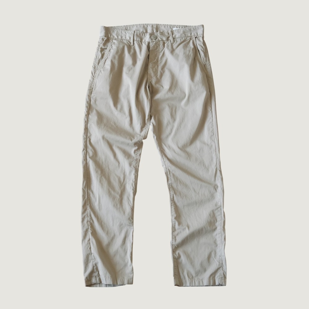 Grown & Sewn The Independent Slim Chinos Tan Made in USA Size 31 Mens Pants